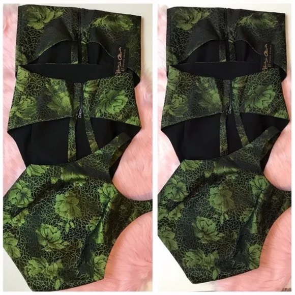 Alice & Olivia Floral Jacquard Crop Top - Picture 5 of 9